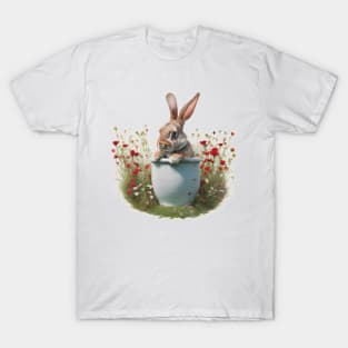 Rabbit in a plant pot T-Shirt